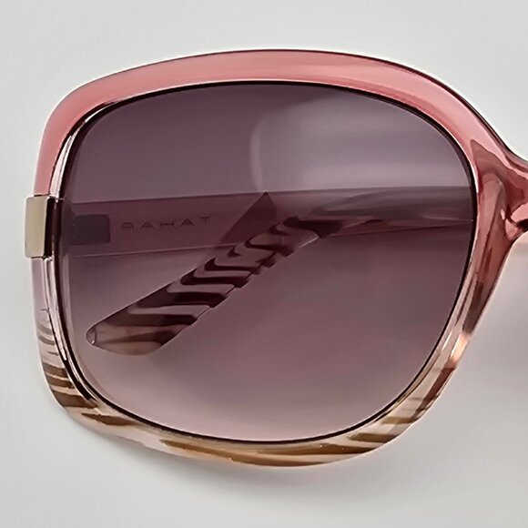 *SOLD* Tahari TH124 Pink Fade Frame Brown Gradient Lens Sunglasses 57-16-126 - Picture 12 of 12